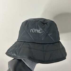 Black Quilted Bucket Hat